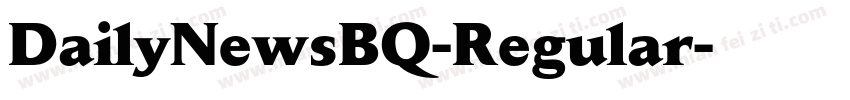 DailyNewsBQ-Regular字体转换