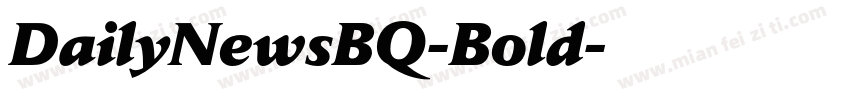 DailyNewsBQ-Bold字体转换