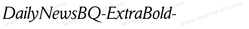 DailyNewsBQ-ExtraBold字体转换