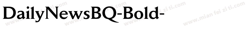 DailyNewsBQ-Bold字体转换