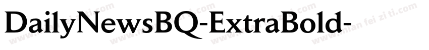 DailyNewsBQ-ExtraBold字体转换