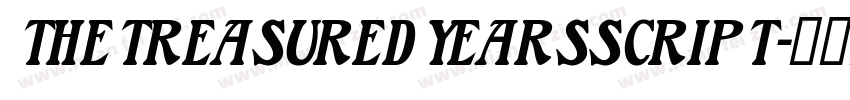 TheTreasuredYearsScript字体转换