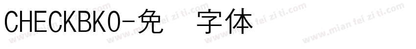 CHECKBK0字体转换