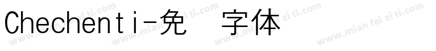 Chechenti字体转换
