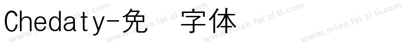 Chedaty字体转换