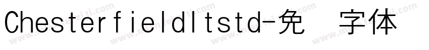 Chesterfieldltstd字体转换