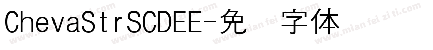 ChevaStrSCDEE字体转换