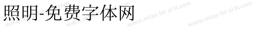 照明字体转换