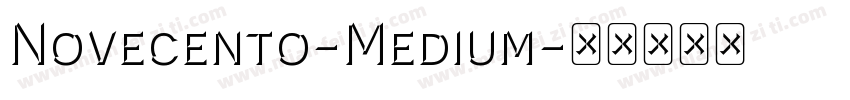Novecento-Medium字体转换