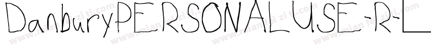 DanburyPERSONALUSE-R字体转换