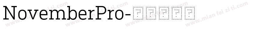 NovemberPro字体转换