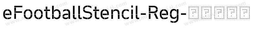 eFootballStencil-Reg字体转换