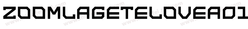 ZoomlaGeteloveA014字体转换