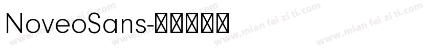 NoveoSans字体转换