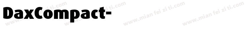 DaxCompact字体转换