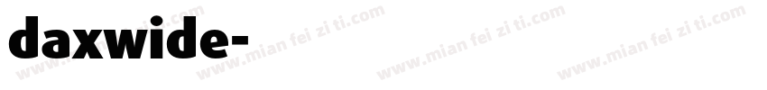 daxwide字体转换