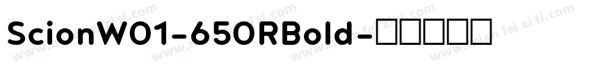 ScionW01-650RBold字体转换
