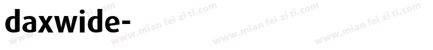 daxwide字体转换