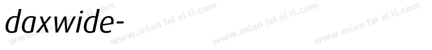 daxwide字体转换