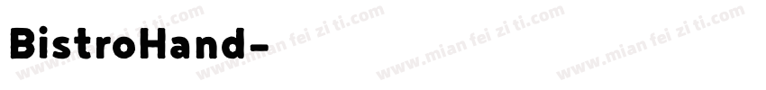 BistroHand字体转换