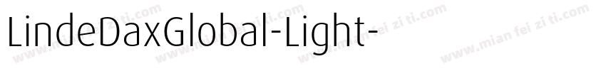 LindeDaxGlobal-Light字体转换