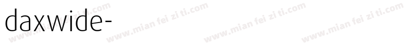 daxwide字体转换