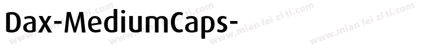 Dax-MediumCaps字体转换