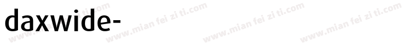 daxwide字体转换
