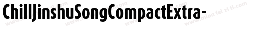 ChillJinshuSongCompactExtra字体转换