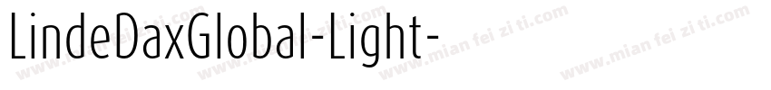 LindeDaxGlobal-Light字体转换