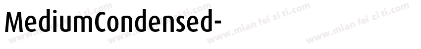 MediumCondensed字体转换