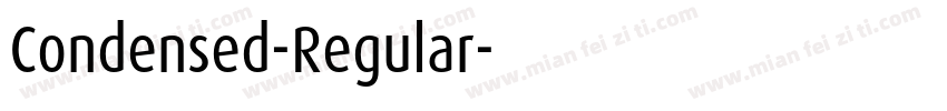 Condensed-Regular字体转换