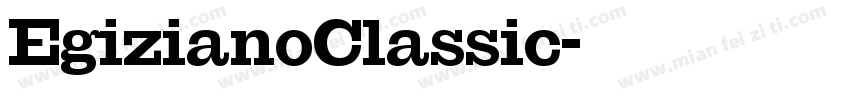 EgizianoClassic字体转换