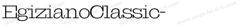 EgizianoClassic字体转换
