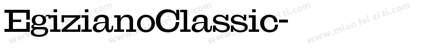 EgizianoClassic字体转换