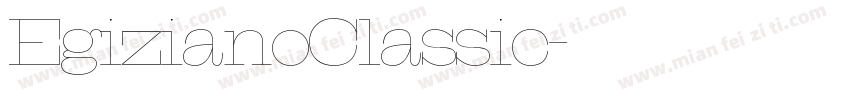 EgizianoClassic字体转换