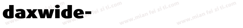 daxwide字体转换
