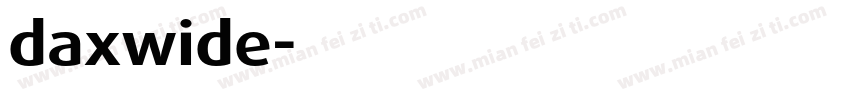 daxwide字体转换