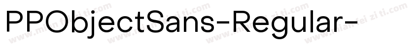 PPObjectSans-Regular字体转换