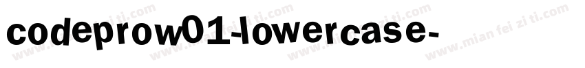 CodeProW01-Lowercase字体转换