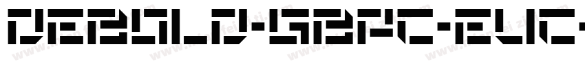 DeBold-GBpc-EUC-H字体转换