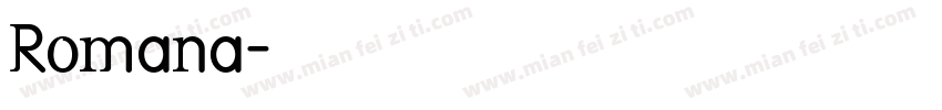 Romana字体转换