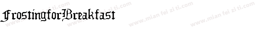 FrostingforBreakfast字体转换