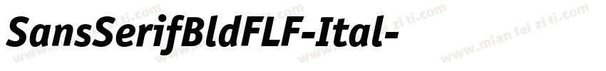 SansSerifBldFLF-Ital字体转换