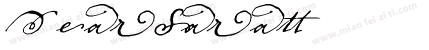 DearSarah字体转换