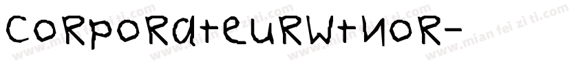 CorporateURWTNor字体转换
