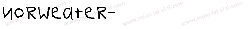 norweater字体转换