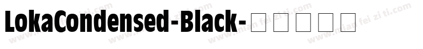 LokaCondensed-Black字体转换