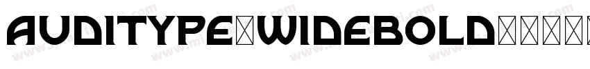 AUDITYPE-WIDEBOLD字体转换