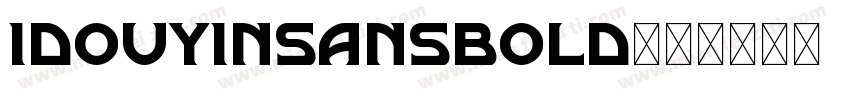 IDOUYINSANSBOLD字体转换
